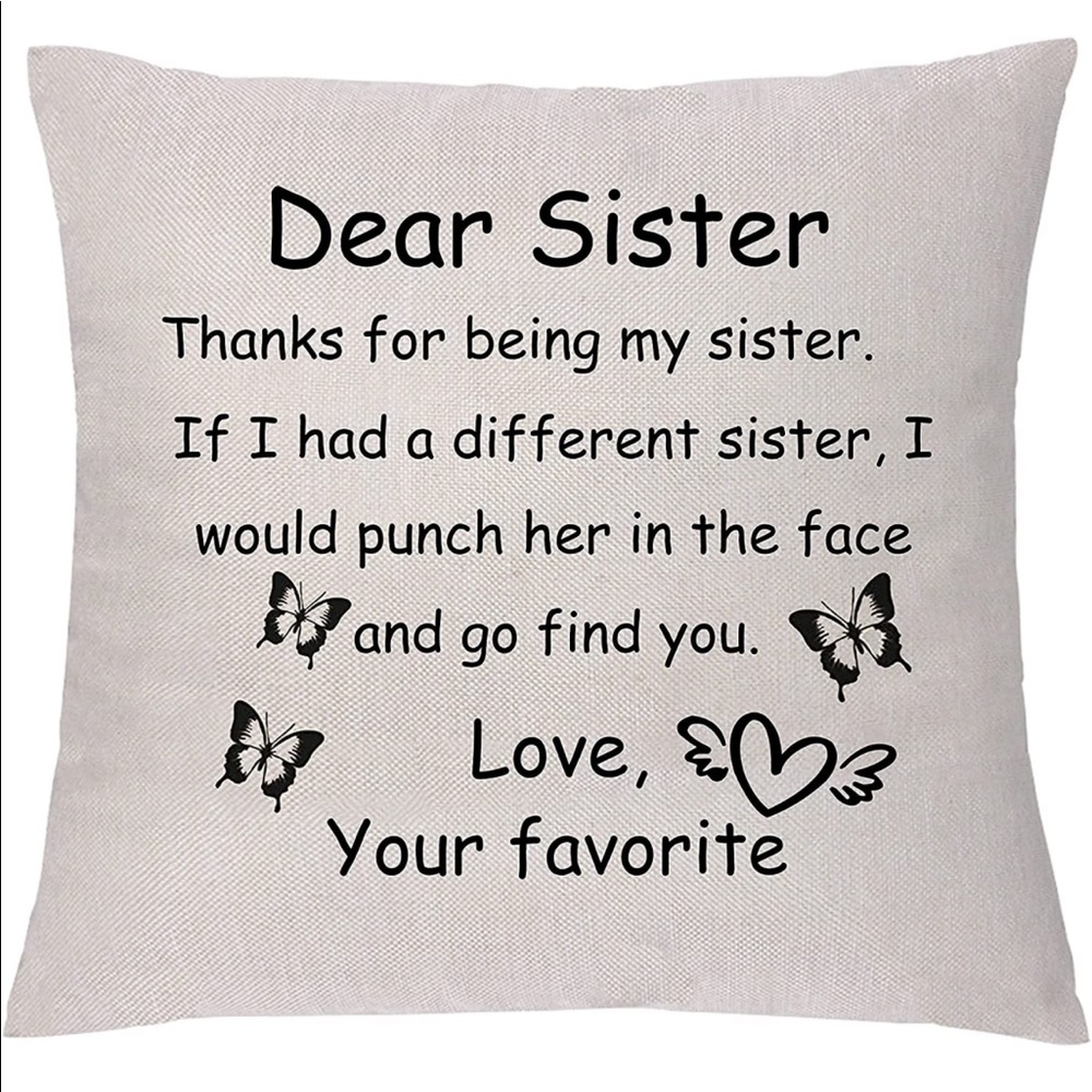 Sister pillow cover